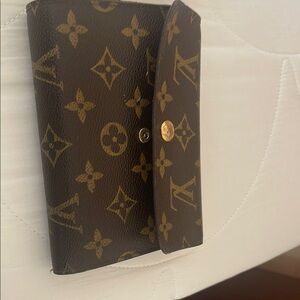 Louis Vuitton Brown and Gold Monogram Clutch